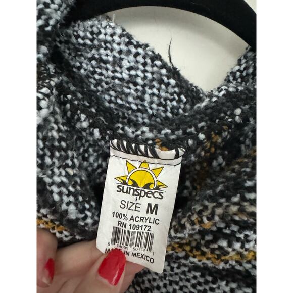 Sunspects Mexican Blanket Hoodie Unisex Medium Acrylic - Picture 5 of 5